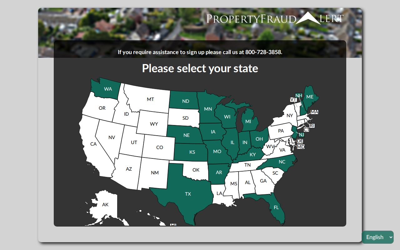 Elkhart County Recorder linked Property Fraud Alert enrollment